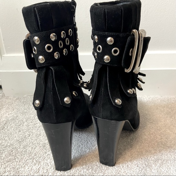 STUART WEITZMAN Women’s Ankle Black Leather Boots - Size: 38.5 - Picture 8 of 16